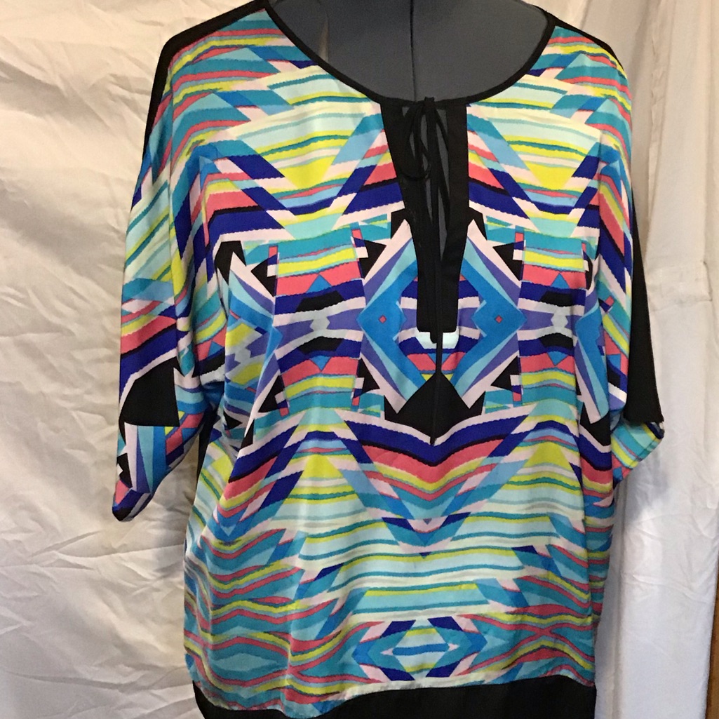 Colorful Silky Top